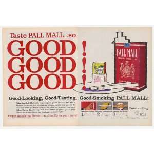 1971 Pall Mall Cigarette So Good Double Page Print Ad 