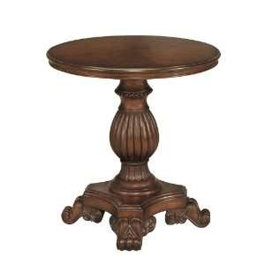    Round Carved Pedestal Table   Stein World 65219 Furniture & Decor