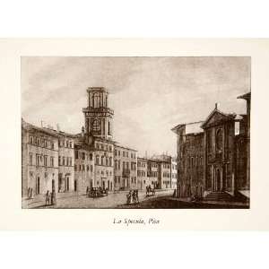  1926 Photogravure La Specula Church Cathedral Pisa Italy 