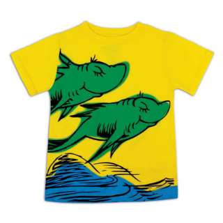 Dr. Seuss One Fish Two Fish Red Fish Blue Fish T Shirt Bumkins 12m 5T 