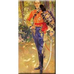   Hussars Uniform 8x16 Streched Canvas Art by Sorolla y Bastida