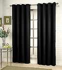 Panels Grommet Black Window Covering Curtain Drapes New 52X84 each