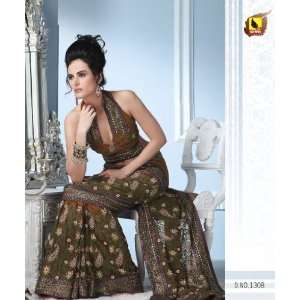  Bollywood Style Designer Georgette Saree / Sari 