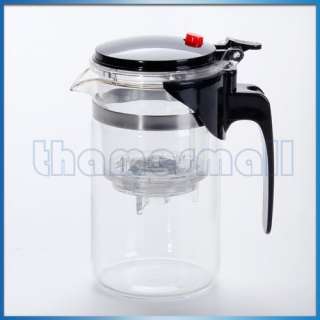 High Grade Clear Glass Gongfu Teapot W. Infuser for Tea  