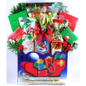 Sleigh Bells Ring Christmas Gift Basket Grocery & Gourmet Food
