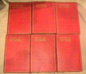 Novels Tales of Robert Louis Stevenson 6 Vol. Set  