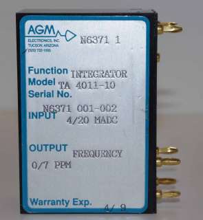 This sale is for an AMG Electronics Intergrator Model TA 4011 10 