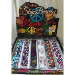 Wholesale Lot   72 Slap Bracelets in Display Box  Toys & Games 