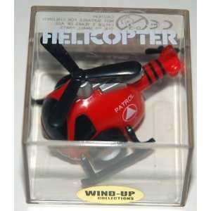   Mini Gear Wind Up Collections, Pull Back Red Patrol Helicopter (1 Each