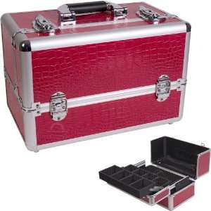  Hot Pink Crocodile Cosmetic Case Electronics