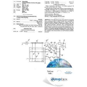    NEW Patent CD for SOLID STATE IMAGE PICKUP DEVICE 