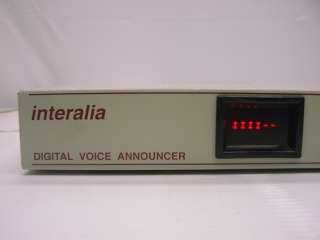 Interalia 4 Port Digital Voice Announcer MMU2 42AB  