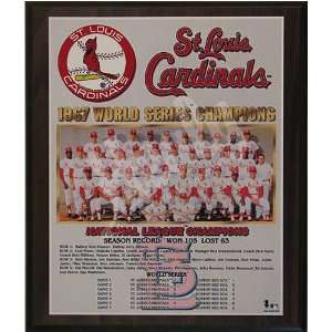  1967 St. Louis Cardinals World Series Champions Team 13x16 