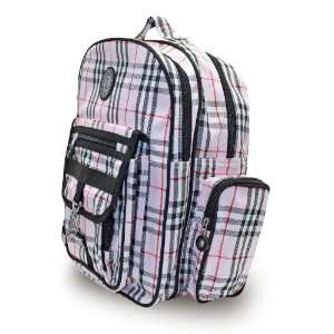  Pink & Black Plaid Back Pack Size 11x114.5x5 Office 