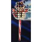   28 Holographic Snowman Yard Lawn Stake With 35 Lights #ES67 093
