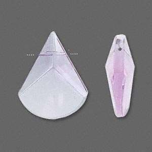  #4270 Celestial Crystal® lilac, 25x20mm faceted fan 