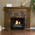 Wildon Home Blake Gel Fuel Fireplace in Antique Oak