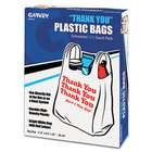 CONSOLIDATED STAMP 063036 Thank You Bags, Printed, Plastic, .5mil 
