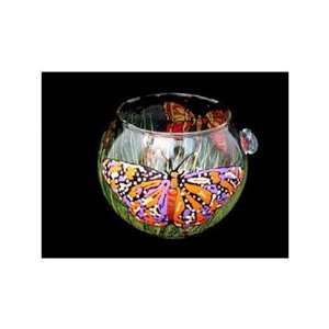  Butterfly Meadow Design   Hand Painted   19 oz. Bubble Ball 