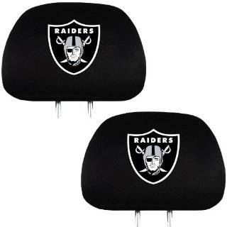 Headrest Seat Cover   NFL Football   Oakland Raiders   Pair