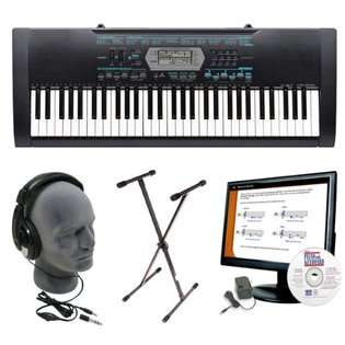 Casio Inc. Casio CTK 2100 Keyboard Package with Stand, AC Adapter, 