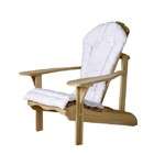 All Things Cedar Outdoor Patio Adirondack Chair Cushion   White