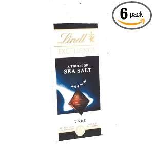 Lindt Excellence A Touch of Sea Salt Dark Chocolate Bar, 3.5 Ounce 