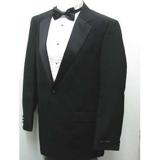   Factory Outlet, Inc. New Mens Classic Black One Button Tuxedo Suit