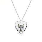 Artsmith Inc Necklace Heart Charm Scripted Winged Cross