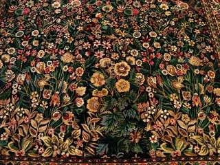 EXCLUSIVE FLOWERS GARDEN HAND KNOTTED FINE CARPET 10X14  
