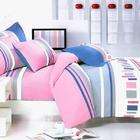Blancho Bedding   [Pink Abstract] 100% Cotton 4PC Duvet Cover Set 