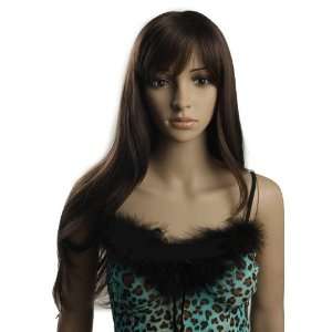 Cool2day Sexy Long DARK BROWN Natural Straight Wig Western Womens Full 