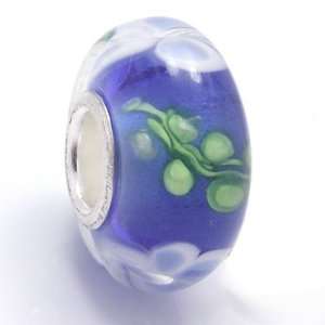  Lot 5 European Style Murano Glass Bead on 925 Sterling 