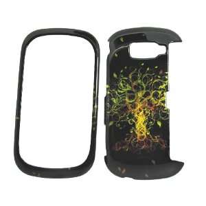  Black with Pink Green Magical Tree Design Snap on Hard 