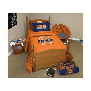    Illinois Fighting Illini Bed in a Bag   Full/Queen