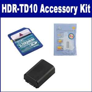  Sony HDR TD10 Camcorder Accessory Kit includes KSD2GB 