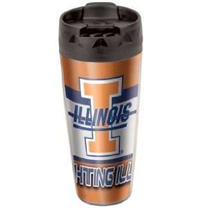   NCAA Illinois Illini Travel Mug   Set of 2
