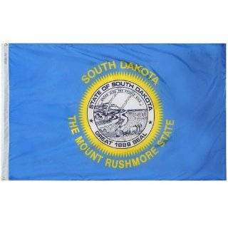 Valley Forge Nylon South Dakota State Flag, measures 3 Foot x 5 Foot