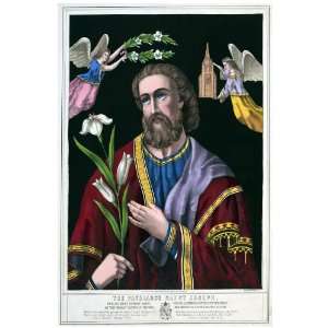 11x 14 Poster.  The Patriarch St, Joseph  Religious Poster. Decor 
