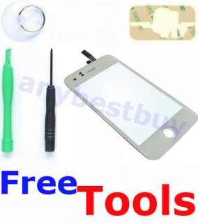 White LCD Digitizer Touch Screen Glass kits iPhone 3G  