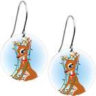 Body Candy Christmas Lights Reindeer Earrings