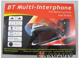 Bluetooth Motorcycle Helmet Headsets Intercom 500M FM interphone 