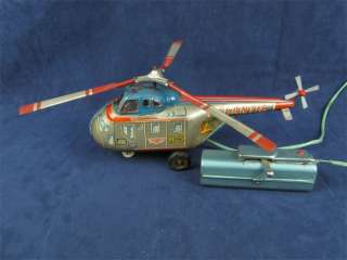 Vintage Momoya/Nikko Tin Toy S 55 Atlantic Helicopter  
