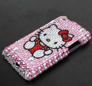 Pink Hello Kitty Bling Hard Case fit iPod Touch 4G 4th  