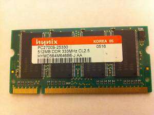 IBM ThinkPad T41 T42 512MB DDR PC2700 Laptop Ram Memory  