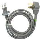   Kit with 4 Feet Dryer Power Cord, 4 Wire, 8 Feet Vent and 2 Clamps