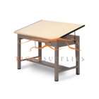 Mayline Ranger Table Steel 4 Post Tables With Tool and Shallow Drawers