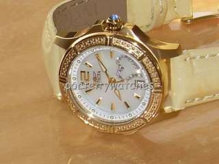 Invicta New Womens 0689 Wildflower White Crystal Mother of Pearl Dial 