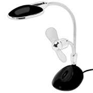 Super Bright 2 in 1 Laptop LED Lamp & Fan USB Powered Black at  