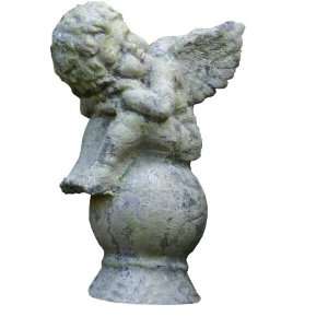  Garden Relics Dreaming Angel with Moss Green Finish Patio 